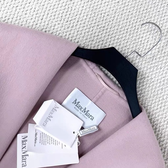 Authentic Women's Pink Belted Coat - Picture 3 of 6